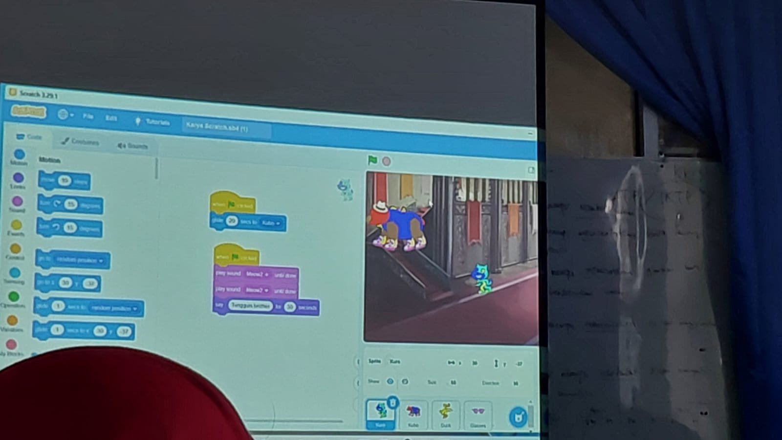 Presentasi Peserta Pelatihan Multi Media Guru SMA